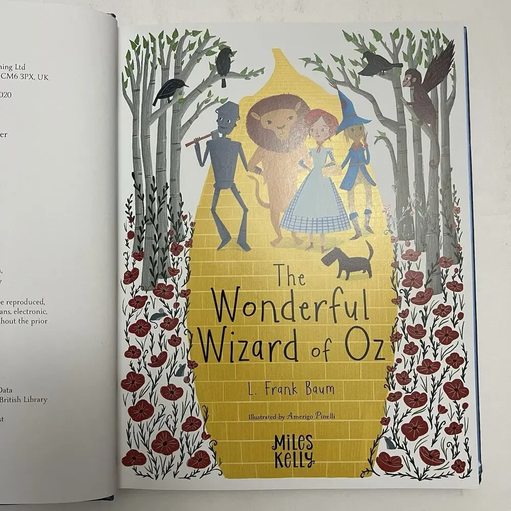 The Wonderful Wizard of Oz Hardcover Childrens Storybook By L Frank Baum